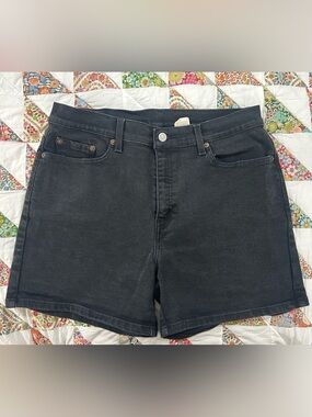 Vintage Levi's Black Denim Jean Shorts